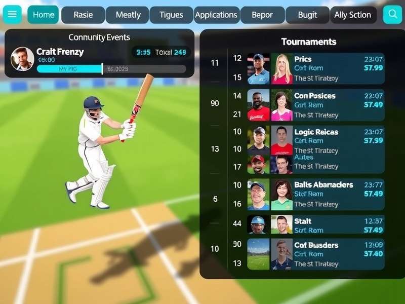 Cric Frenzy bowling strategy interface